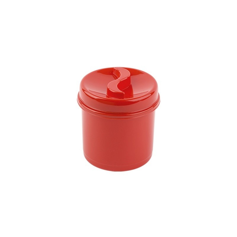 Poza Cutie condimente rotunda 8 cm rosu