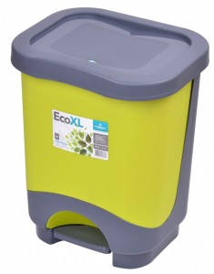 Poza Cos de gunoi EKO XL 24 l cu galeata si maner verde