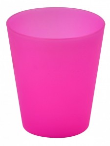 Pahar 200 ml 7.5 x 5 x 8.5 cm plastic roz