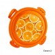 Cutie alimente click 1300 ml decorata portocale
